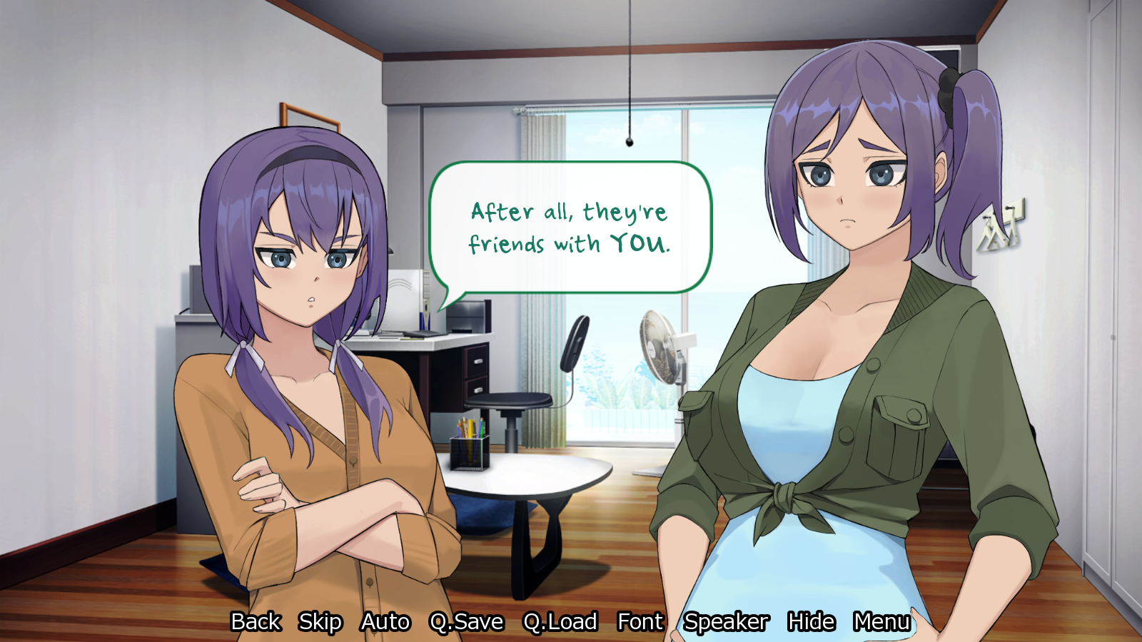 An argument between sisters.